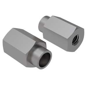 ASM 1/4" Round Stainless Steel Swage Standoff, Hi-Torque, 4-40, 5/8" L, Passivated