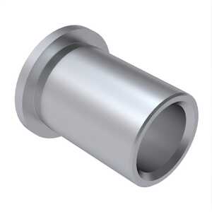 1/2" Press-Fit Flanged Bushing, .300" Long, Bronze, Aluminum Coating