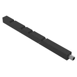 Calmark Series 260 Card-Lok with Visual Indicator, 4.80" L, with Captive Screw, Black Anodized