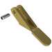 Birtcher Series 71 Aluminum 6061-T6 Extractor, .094" Board Thickness, Left Hand, Bent Handle, Gold Chem Film