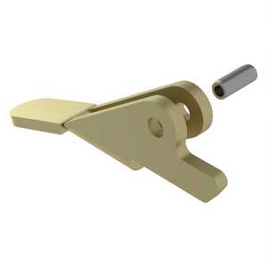 Birtcher Series 71 Aluminum 6061-T6 Extractor, .094" Board Thickness, Left Hand, Bent Handle, Gold Chem Film