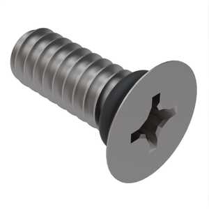 Zago 8-32 X 7/16" L, Phillips, 100 Degree Flat Head Sealing Screw, Stainless Steel, Viton® O-Ring