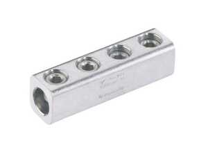 Panduit Splicer/Reducer, Aluminum, Dual Rated, # 14-1/0 AWG, Length 1.91"