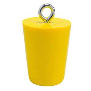 Brady Drain Plug, 3" Diameter, Yellow, Vinyl - Obsolete