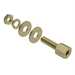 RAF 3/16" Steel Hex Jack Screw w/ Hardware, 9/16" L, Zinc Yellow