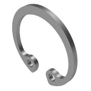 Rotor Clip Internal ANSI Metric Housing Ring, .472" Housing Dia, Stainless Steel, Passivated