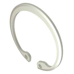Rotor Clip Internal Beveled Housing Ring, 1.456" Housing Dia, Steel, Nickel