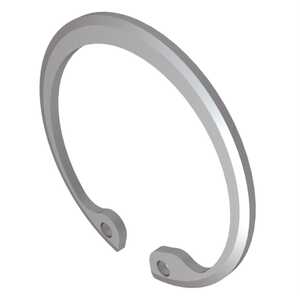 Rotor Clip Internal Beveled Housing Ring, 1.125" Housing Dia, Stainless Steel, Passivated
