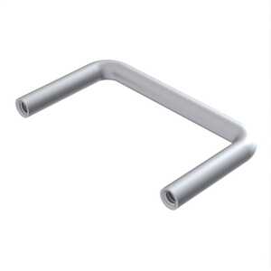 5/16" Round Internal Thread Handle, 4" L X 3" H, 8-32, Aluminum