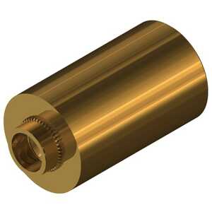 Lyn-Tron 1" Round Super Torq Brass Swage Standoff, 1.105" L, .105" Shank L, 6-32