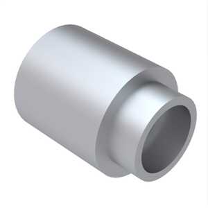 Lyn-Tron 1/4" Round Aluminum Swage Spacer, 1" L, .075" L Shank