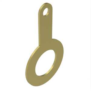 Seastrom Solder Terminal Lug, 1.164" L, Brass, Plain