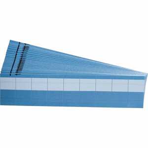 Brady Write-On Self-Laminating Vinyl Labels, .375" H x .344" W x .12" Dia, 25/Pack, Clear/White