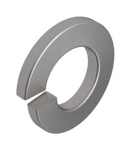 #0 Split Lock Washer, .062" ID, .137" OD, .017" Thickness, Stainless Steel