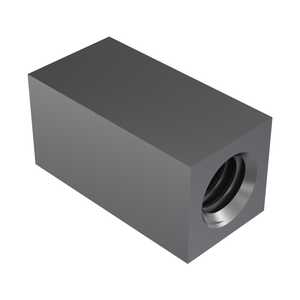 ASM 1/4" Square Stainless Steel Female Standoff, 10-32, 3/16" L