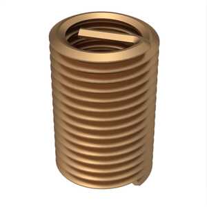 Heli-Coil Tanged Free Running Insert, M4 x .7 X 1-1/2 Dia, Phosphor Bronze