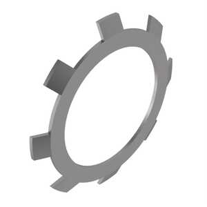 Rotor Clip 8 Prong Internal Toothed Push-On Ring, 3/4" Shaft Dia, Stainless Steel, Passivated