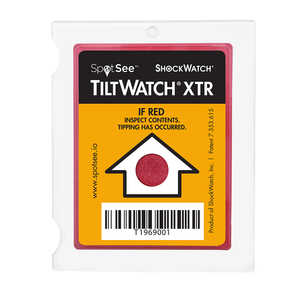 SpotSee TiltWatch XTR, 80 + Deg, 100/Box