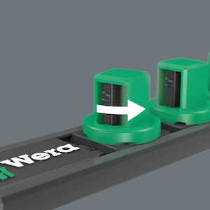 Wera Tools 9608 Magnetic Rail B Impaktor Imperial 1, 9 pieces