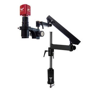MacroZoom AF+ Intelligent Auto Focus Digital Microscope with Articulating Arm Base, LED Fiberoptic Annular Light (Micro-Lite® ML3000-A)