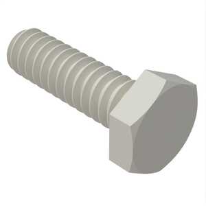 Essentra 0-80 X 1/4" Long, Hex Head Machine Screw, Nylon, Natural