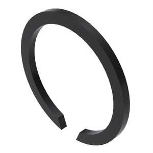 Rotor Clip External "ch Constant Section Ring, 1/2" Shaft Dia, Spring Steel, Phosphate & Oil