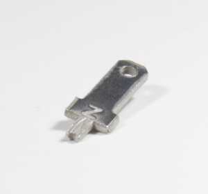 Zierick Male .110" Quick Disconnect Tab, .020" Thick, Brass, Tin Over Copper