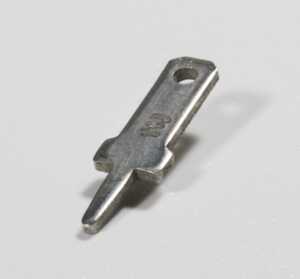 Zierick Male .110" Quick Disconnect Tab, .020" Thick, Brass, Tin Over Copper, Reeled